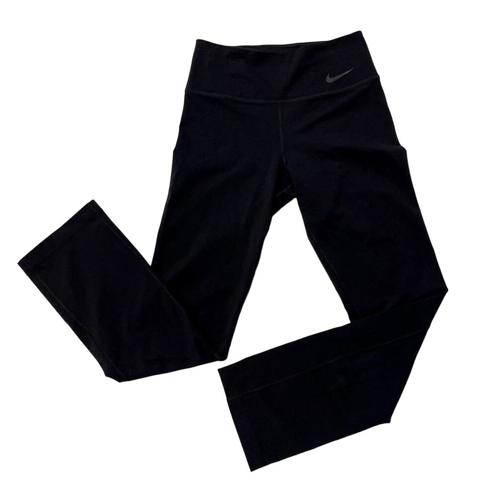 Nike Dri-Fit Black Cropped Leggings with Wide Leg Opening Size S (fits like XS)